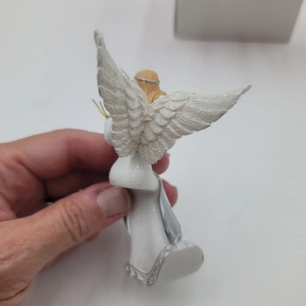 Set of 3 Hawthorne Village Heavenly Blessings Angel Christmas Nativity Ornaments